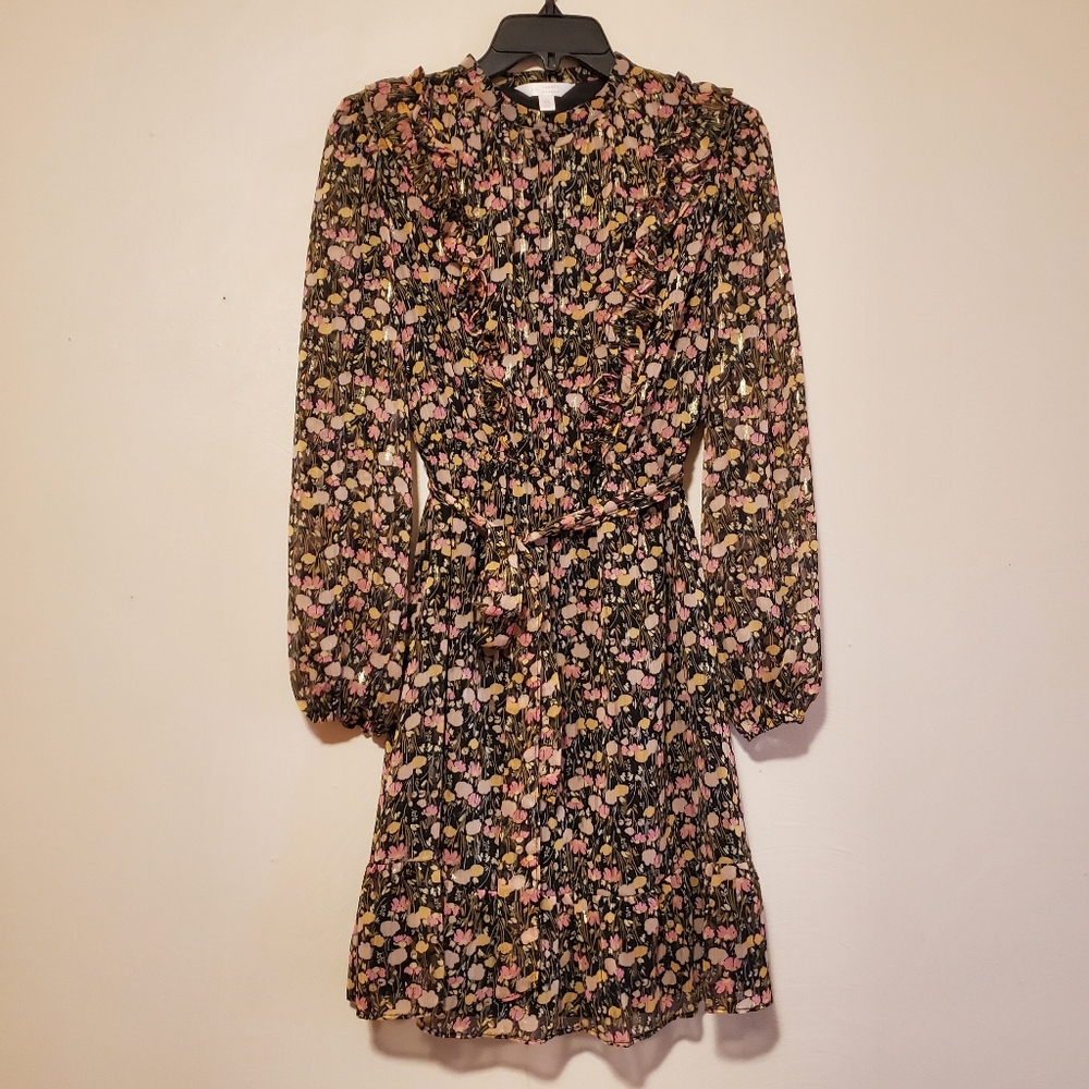 Lauren Conrad Floral Ruffled Mini Dress
